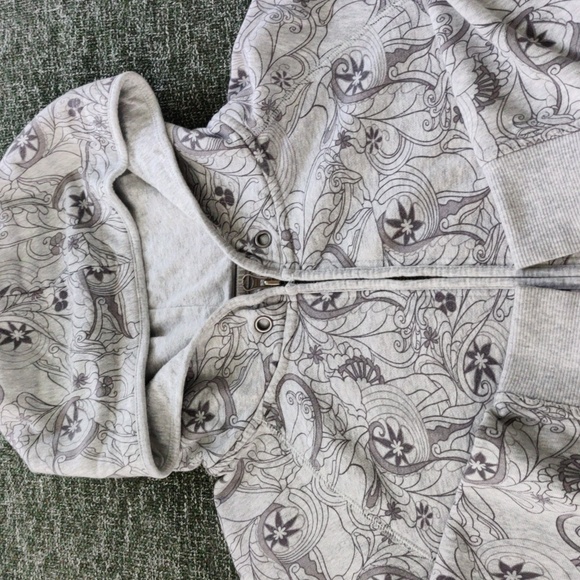 Swirly Stars Hooded Zipper Sweater - Picture 9 of 9